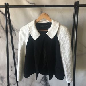 Dana Buchman Black & White Cropped Jacket - 6